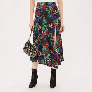 Topshop Raven Skirt Size 4 Midi